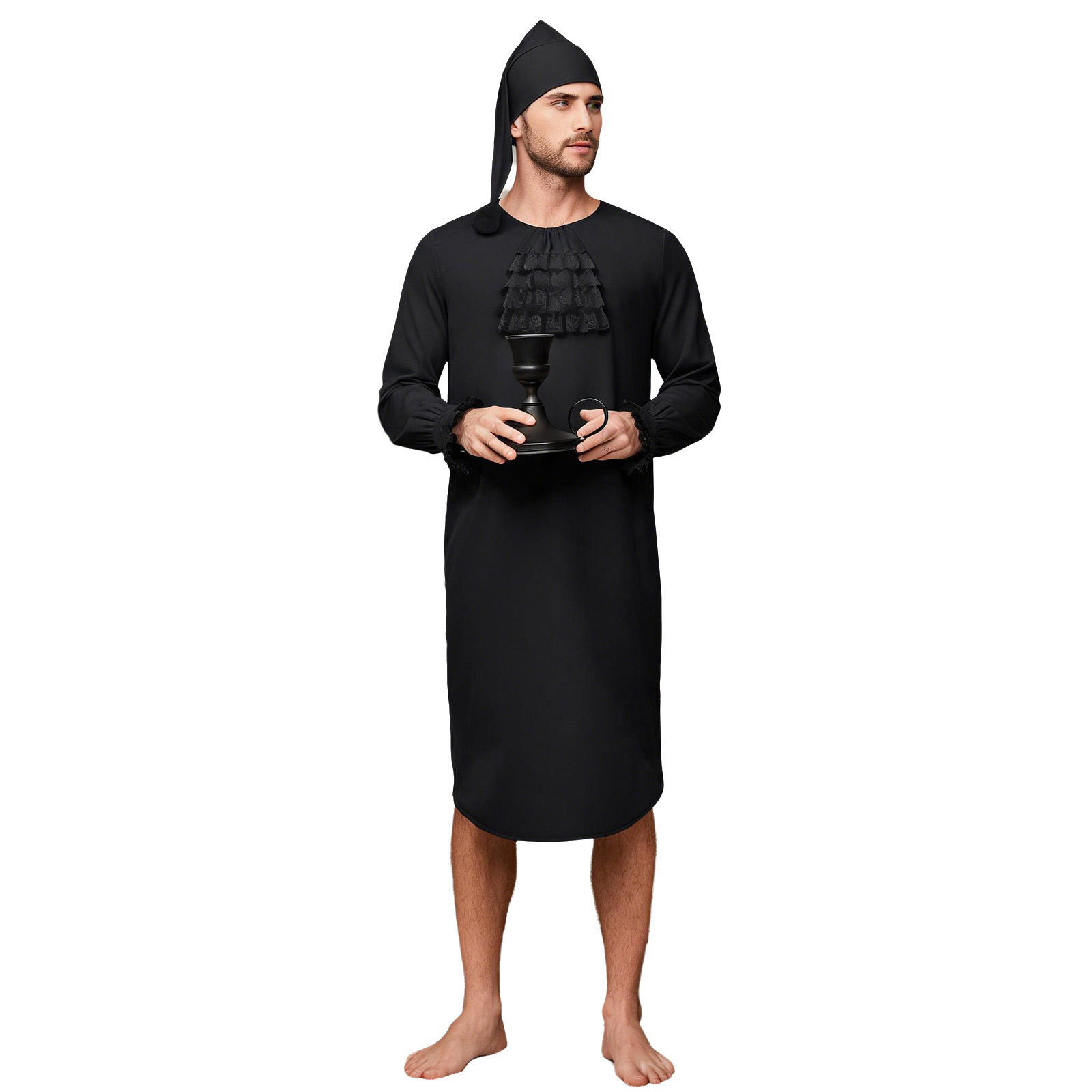 Lace Dress - Mittelalterliches viktorianisches Nachthemd für Herren mit