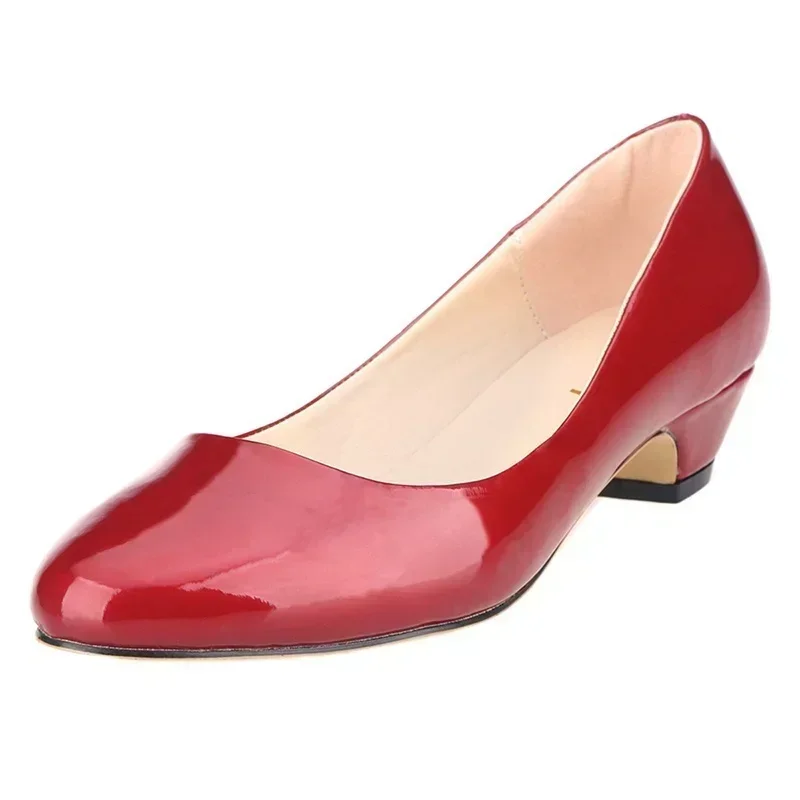 Womens Heels - Frauen Keil Pumps Herbst Casual Komfort