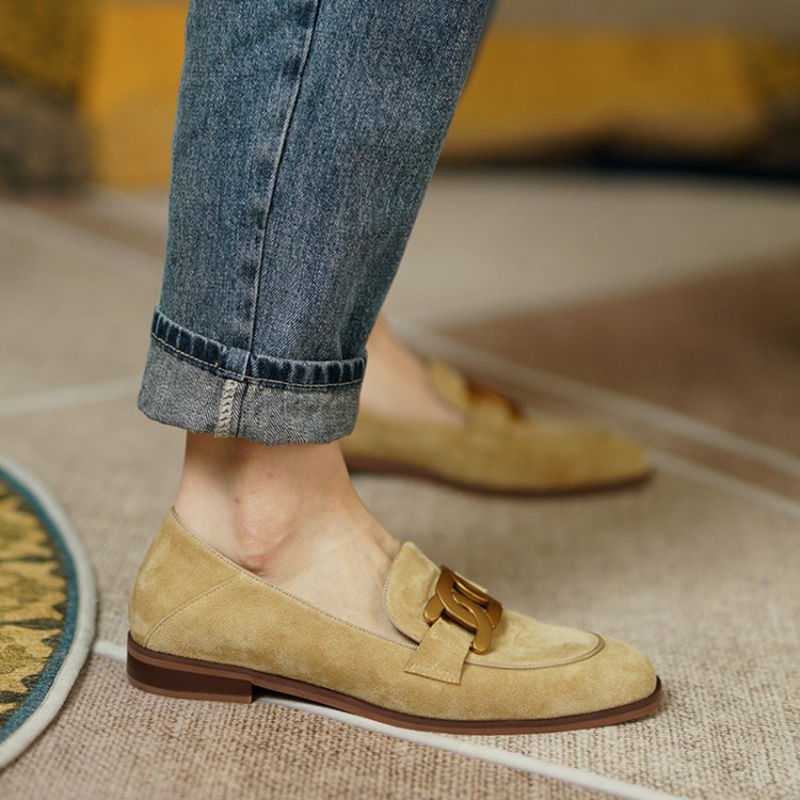 Wildleder Leder Frauen Loafers – Womens Heels Bewertung und Preis
