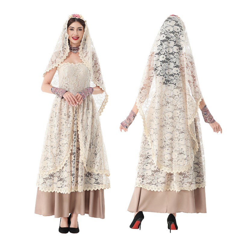 Vintage-Spitzen-Maxikleid für  – Wedding Dress Bewertung und Preis