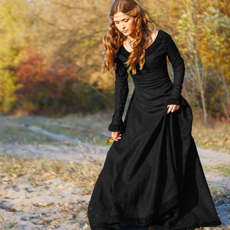 Damen Mittelalterliches Langes – Lace Dress Bewertung und Preis