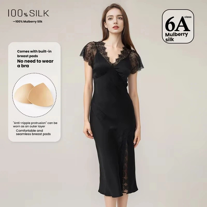 Damen Sexy Spitzen-Seidennacht – Lace Dress Bewertung und Preis