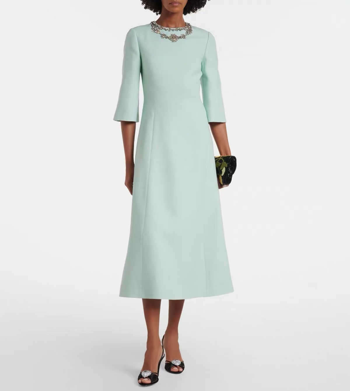 Hochwertiges Seidenwoll-Minikl – Midi Dress Bewertung und Preis