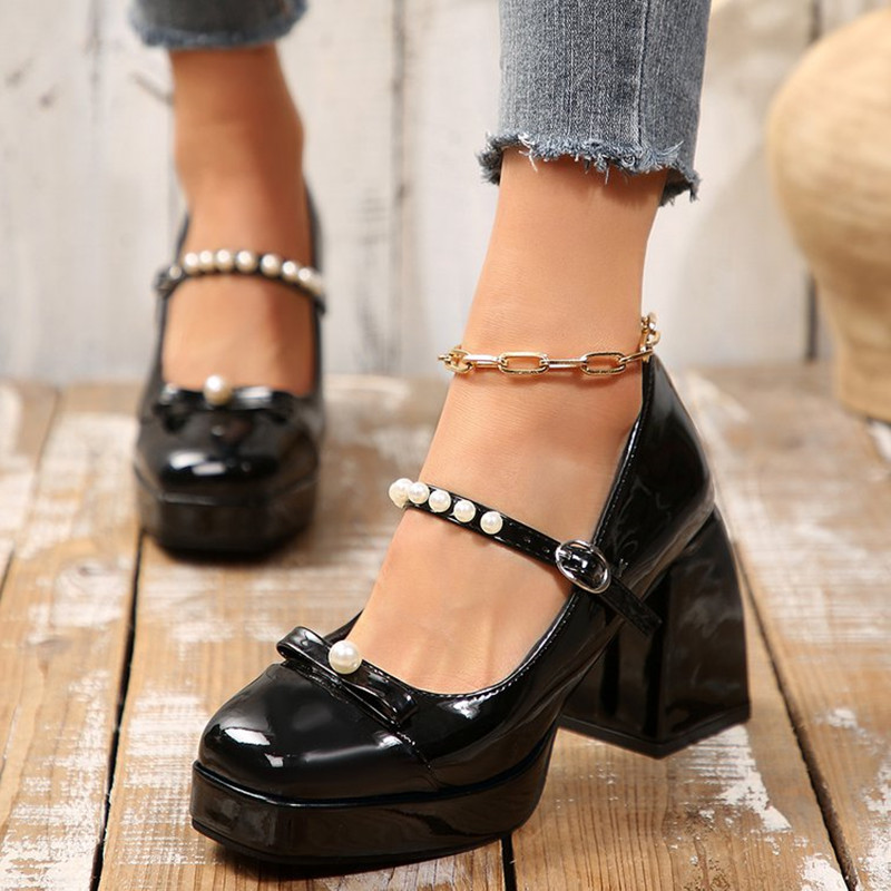 Luxus Marke Blockabsatz Mary J – Pump Heel Block Bewertung und Preis