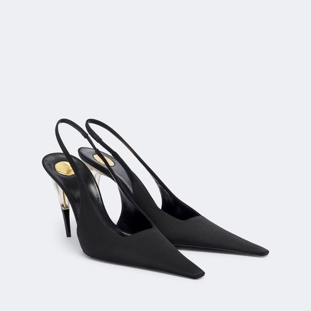 Damen-Satin-Stilettos mit spit – Formal Dress Bewertung und Preis