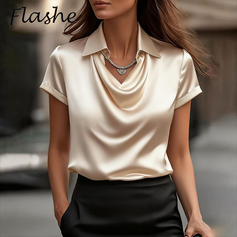 Alle Spiel Satin Shirt Frauen  – Silk Blouse Bewertung und Preis