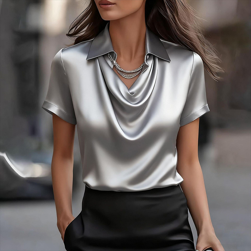 Alle Spiel Satin Shirt Frauen  – Silk Blouse Bewertung und Preis