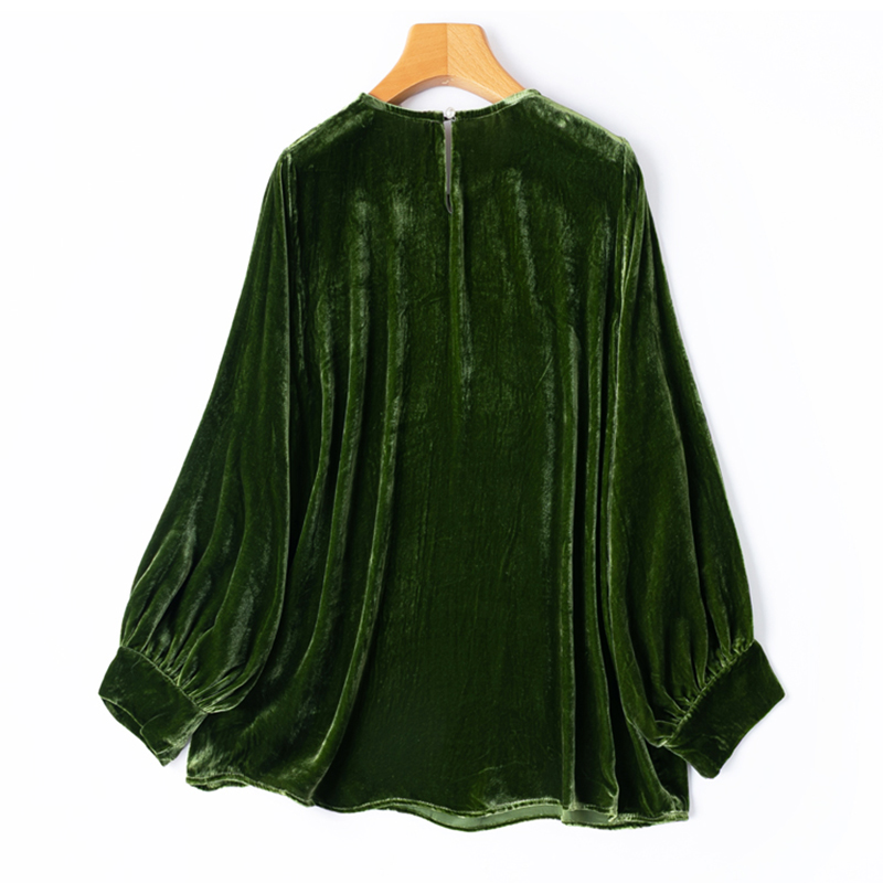 Damen-Seidenbluse aus Samt, 10 – Silk Blouse Bewertung und Preis