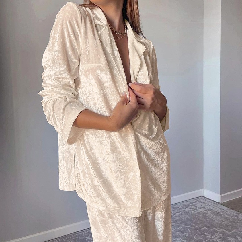 Lounge Pyjama Nachtwäsche Samt – Womens Blazer Bewertung und Preis