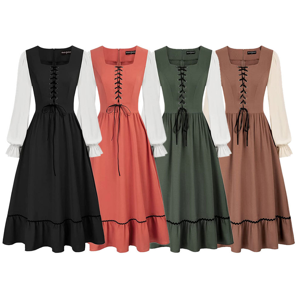 Damen Vintage Mittelalterliche – Midi Dress Bewertung und Preis